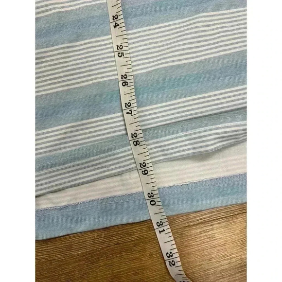 Mizzen + Main Men's Polo Striped Blue White Size 2XL Short Sleeve Golf Classic - Picture 6 of 9